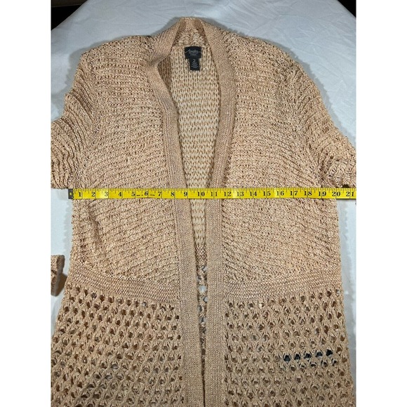 Chicos Women’s Travelers Collection Fringe Cardigan Size Large - Picture 14 of 16